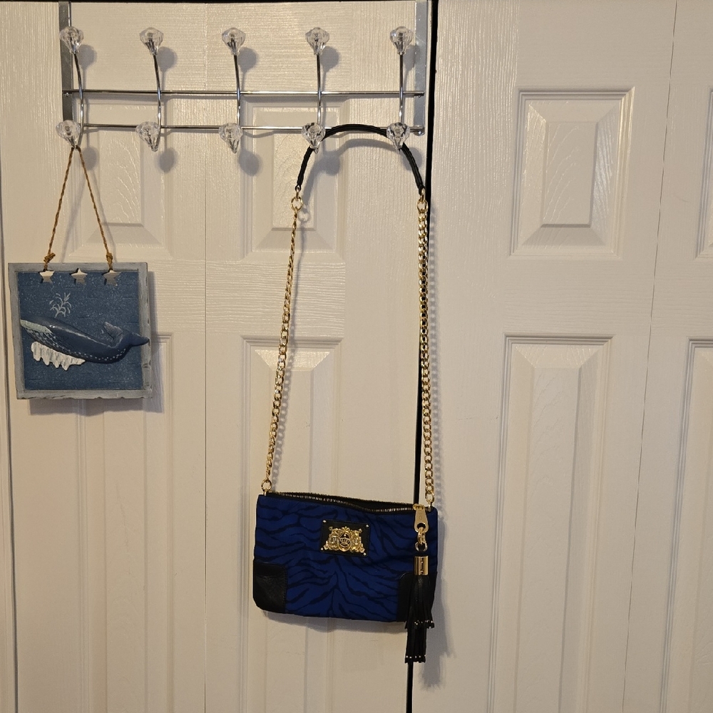 Juicy Couture Blue and Black Women's Bag